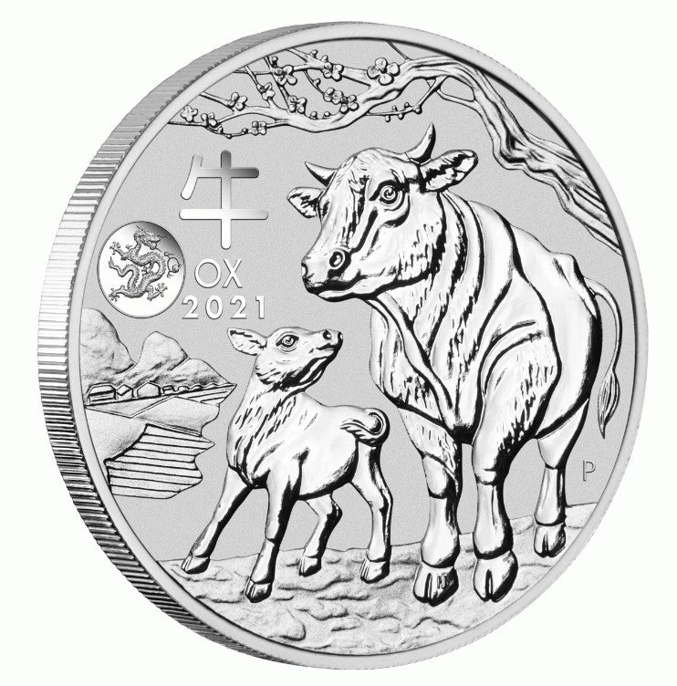 2021 Australian Lunar Series III Year of the OX 1oz Silver Coin