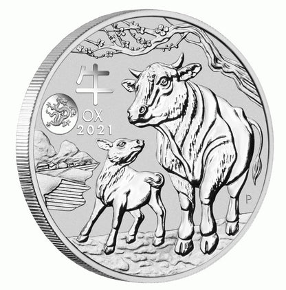 2021 Australian Lunar Series III Year of the OX 1oz Silver Coin