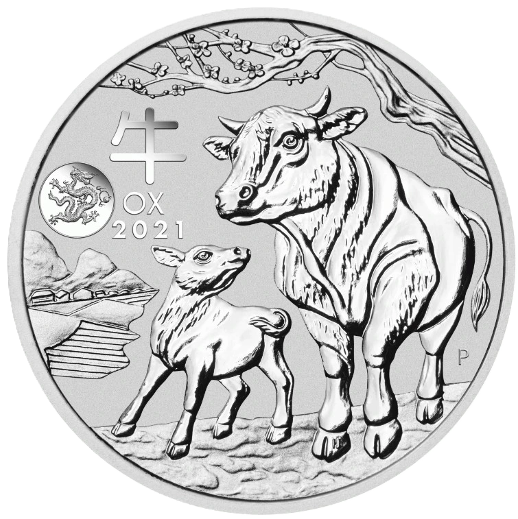 2021 Australian Lunar Series III Year of the OX 1oz Silver Coin