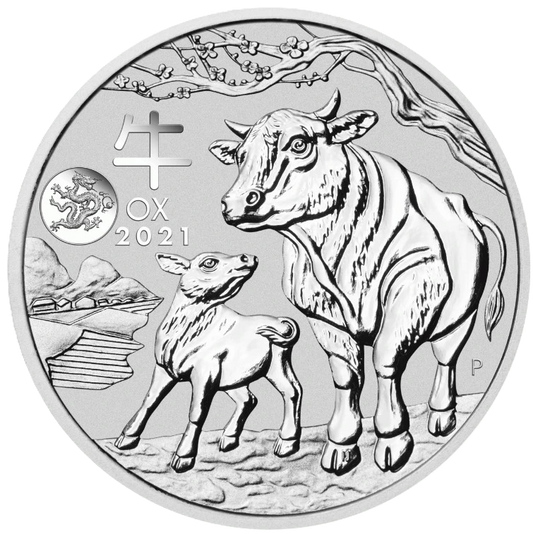 2021 Australian Lunar Series III Year of the OX 1oz Silver Coin