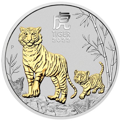 2022 Perth Mint Lunar Tiger 1oz Silver Trio Coin Set