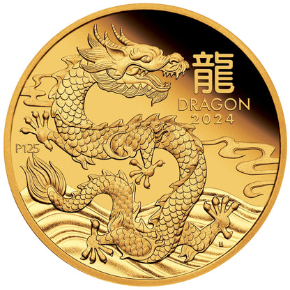 2024 Perth Mint Lunar Dragon 1oz Gold Proof Coin