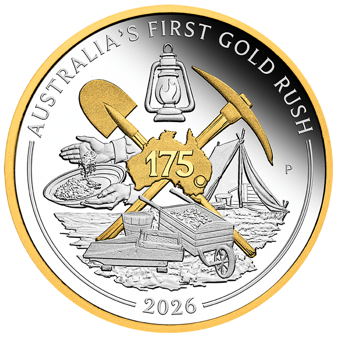 2026 Perth Mint Wedge-Tailed Eagle & Gold Rush 1oz Silver 2-Coin Collection