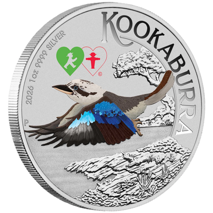 2026 Perth Mint Special Australian Kookaburra 1oz Silver Coloured Coin