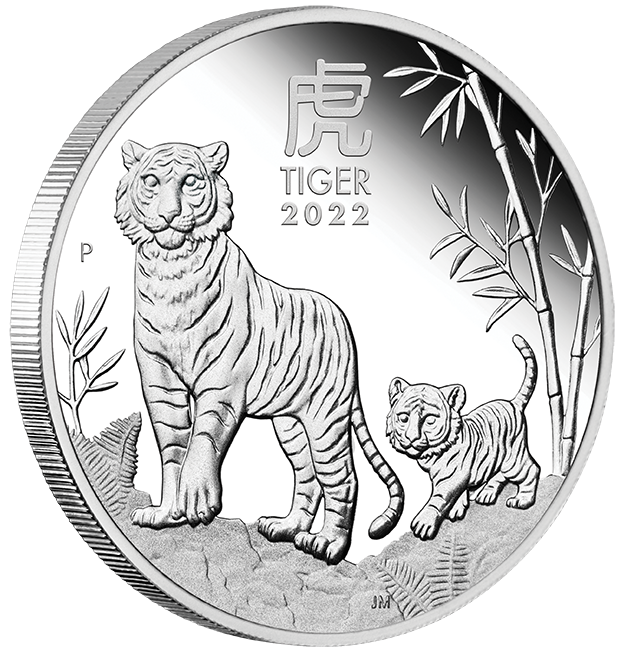 2022 Perth Mint Lunar Tiger 1oz Silver Trio Coin Set
