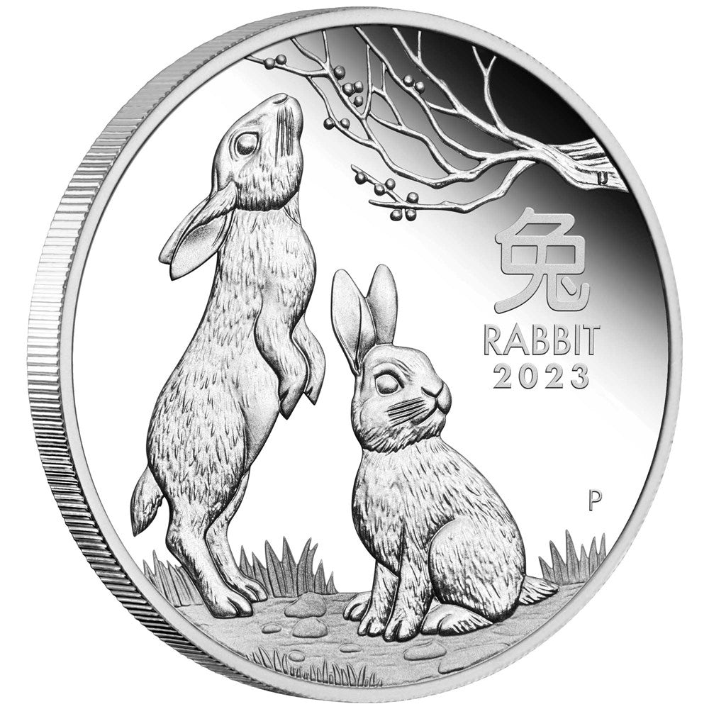 2023 Perth Mint Lunar Rabbit Silver Proof Three-Coin Set