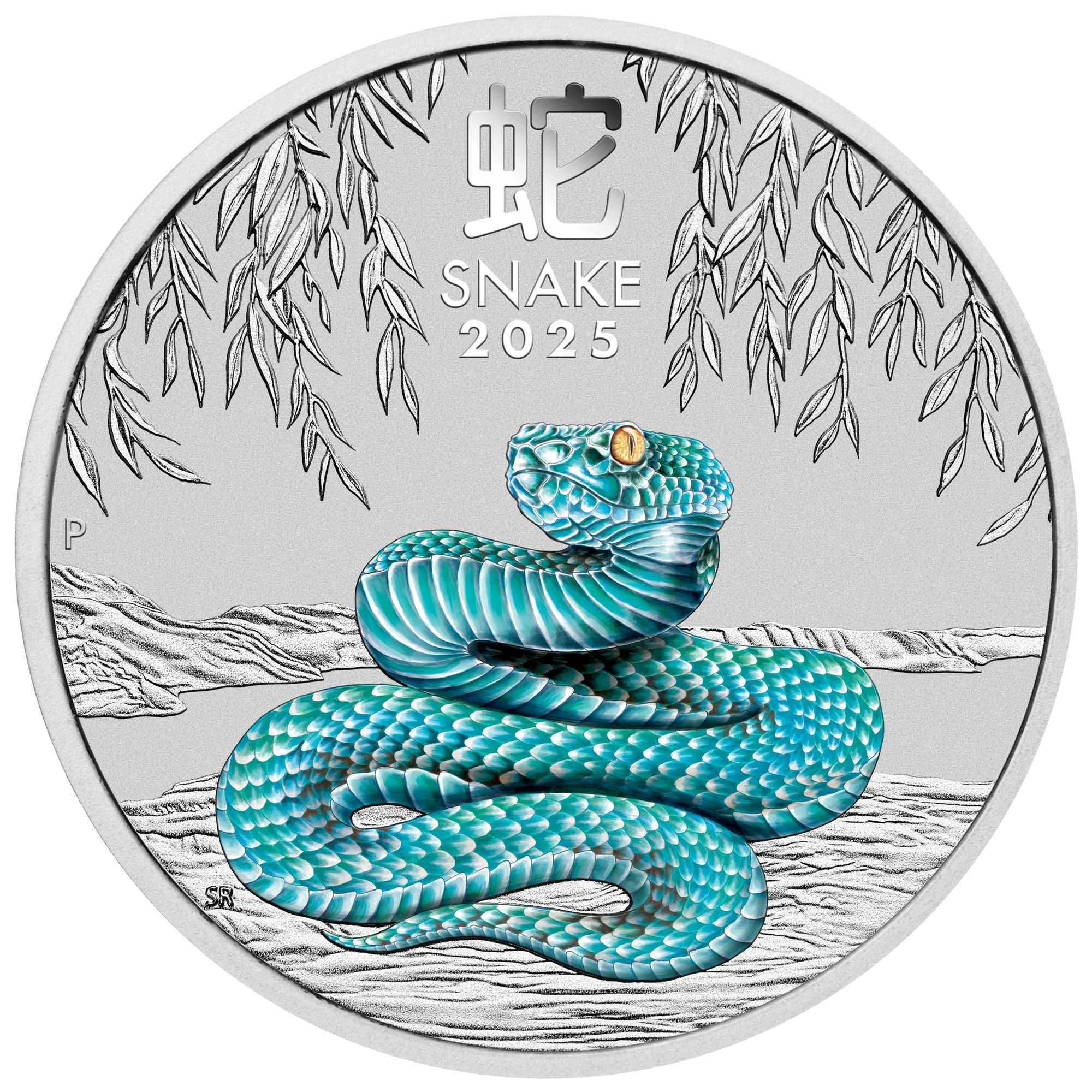 2025 Perth Mint Lunar Snake 1/4oz Silver Coin in Card