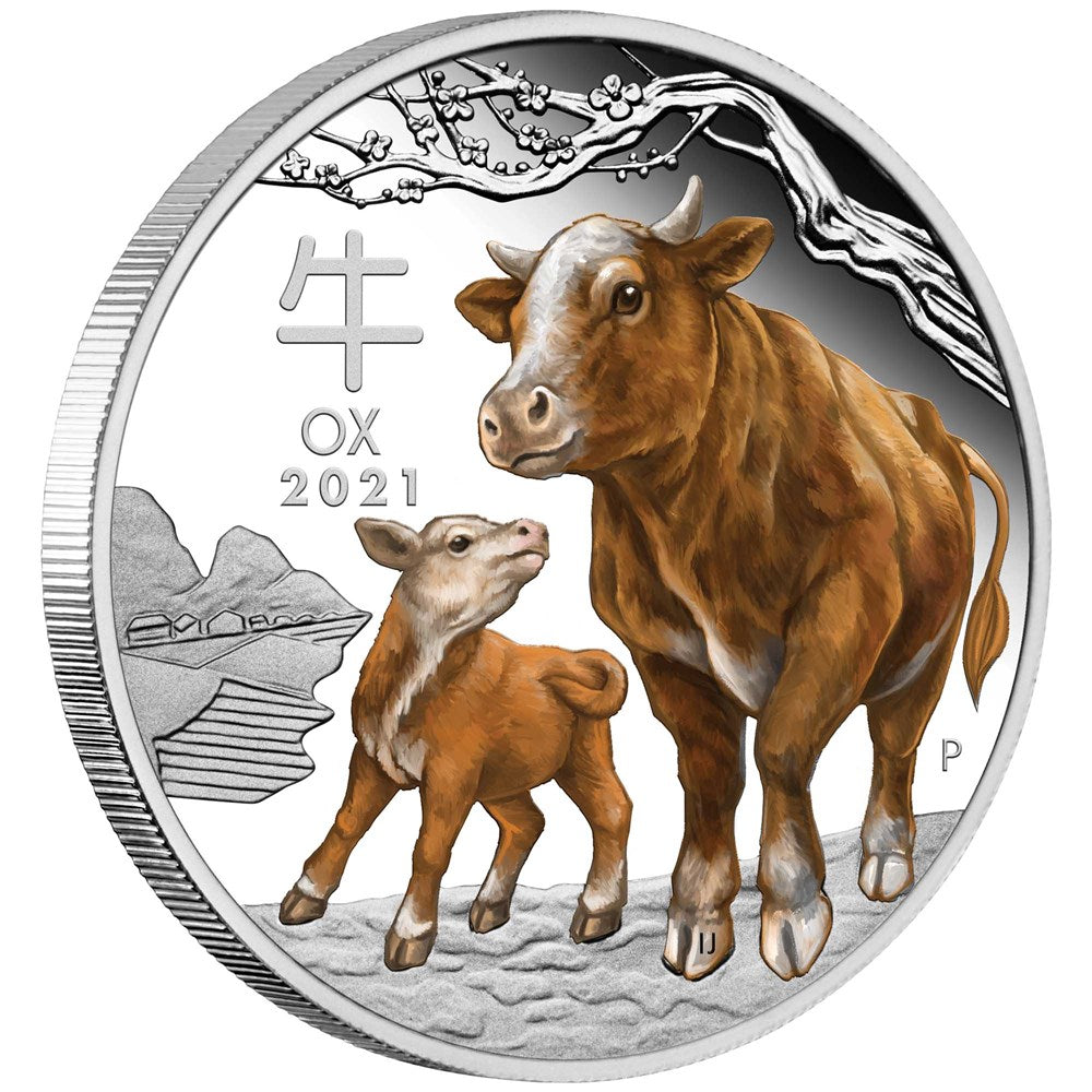 2021 Perth Mint Lunar Ox 1oz Silver Trio Set
