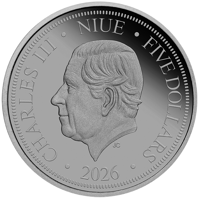2026 Niue Dark Lucifer Bee 2oz Silver Black Proof Coin
