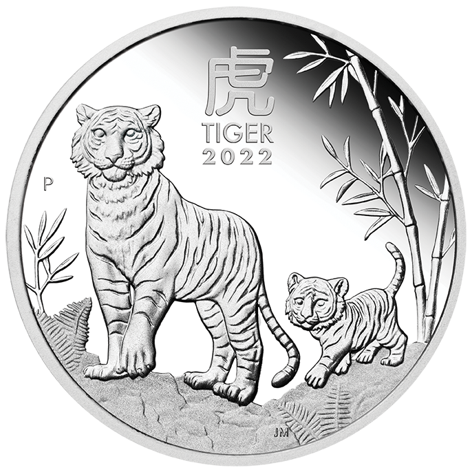 2022 Perth Mint Lunar Tiger 1oz Silver Trio Coin Set