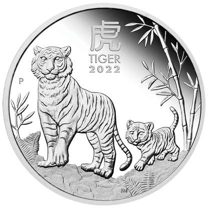 2022 Perth Mint Lunar Tiger 1oz Silver Trio Coin Set