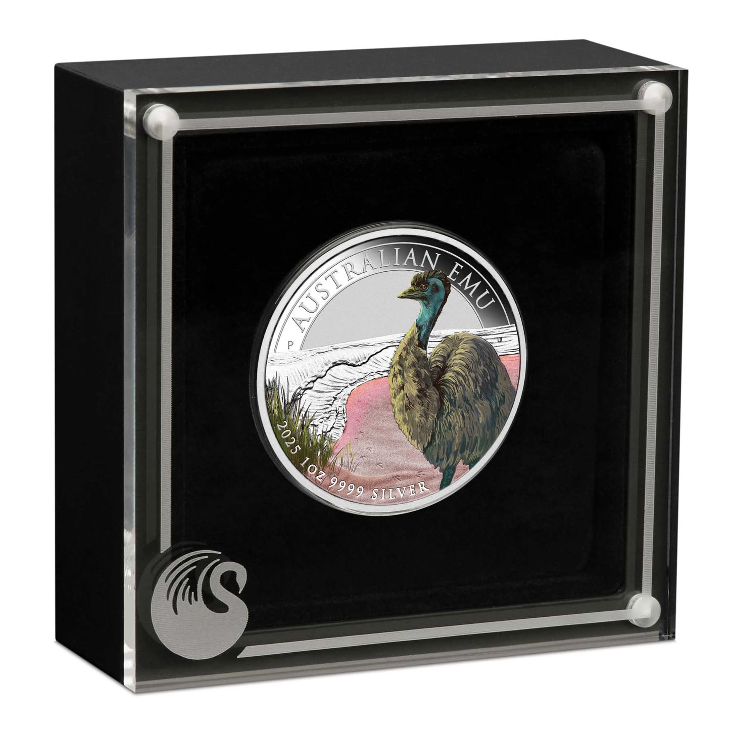 2025 Perth Mint Emu 1oz Silver Coloured Coin