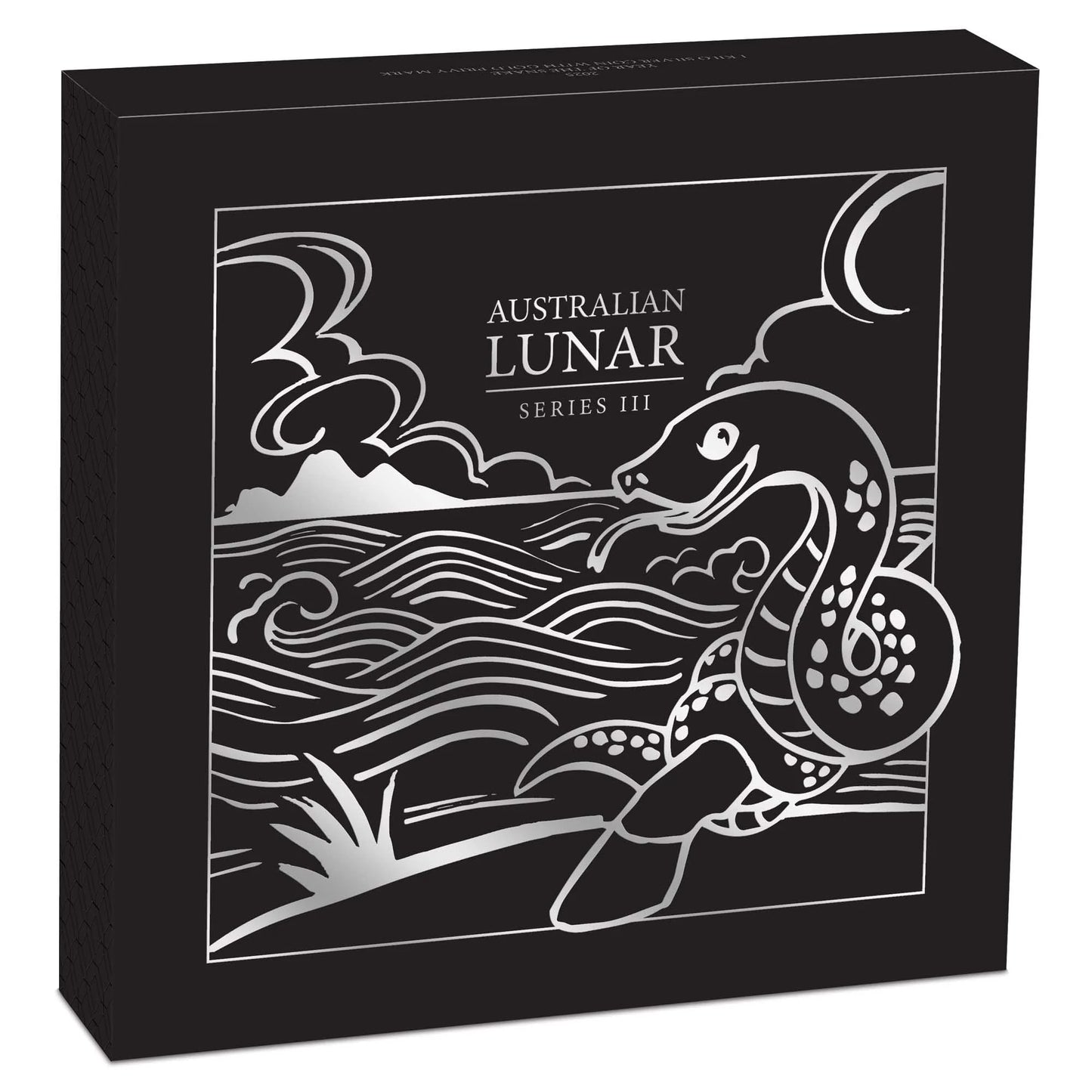 2025 Perth Mint Lunar Snake 1 Kilo Silver Coloured Proof Coin