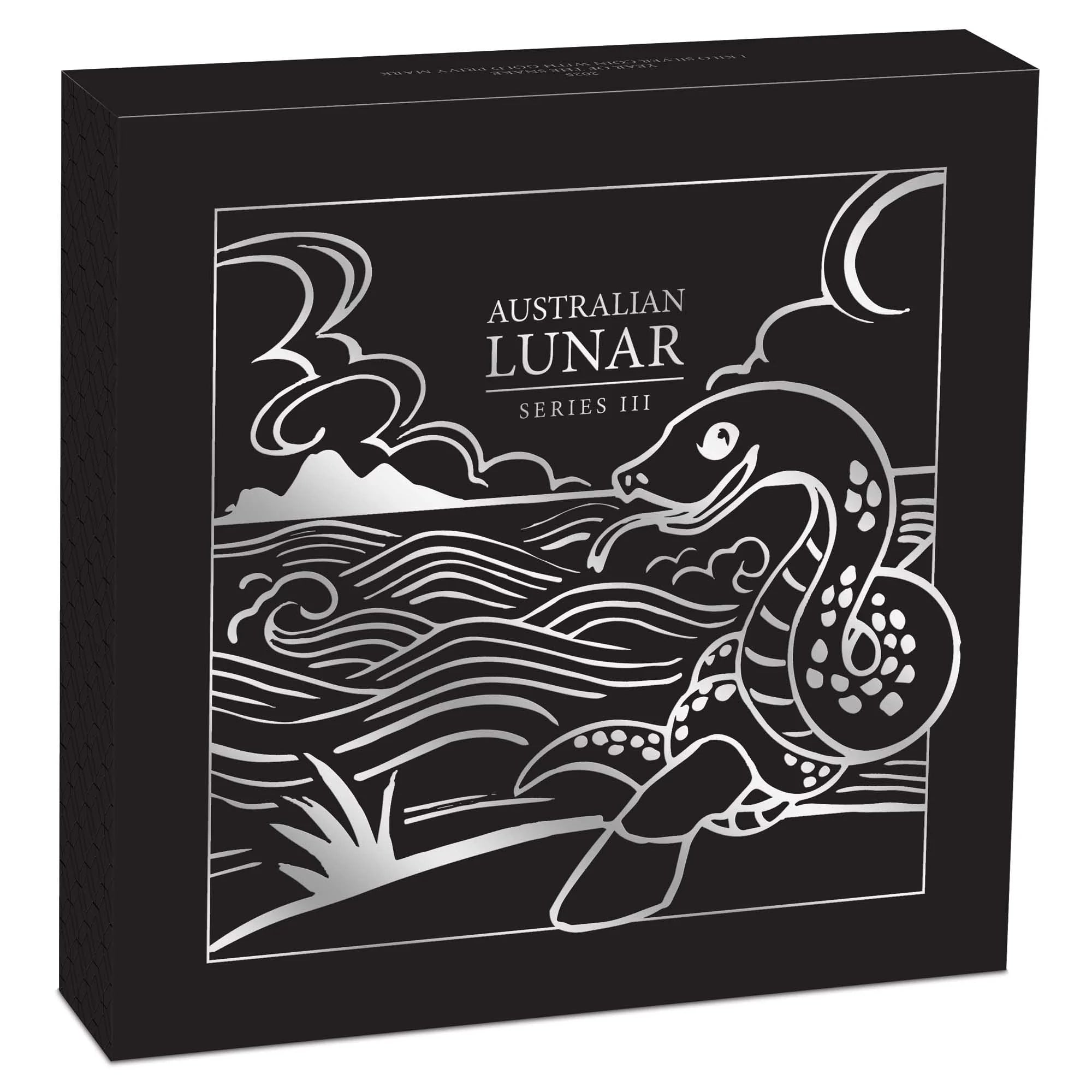 2025 Perth Mint Lunar Snake 1 Kilo Silver Coloured Proof Coin