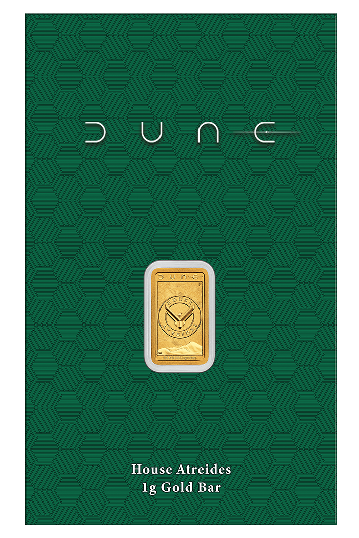 2026 Perth Mint Dune 1g Gold Minted 3 Bar Collection