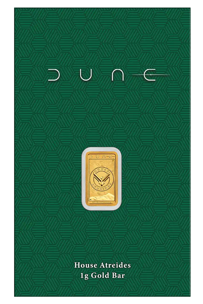 2026 Perth Mint Dune House Atreides 1g Gold Minted Bar