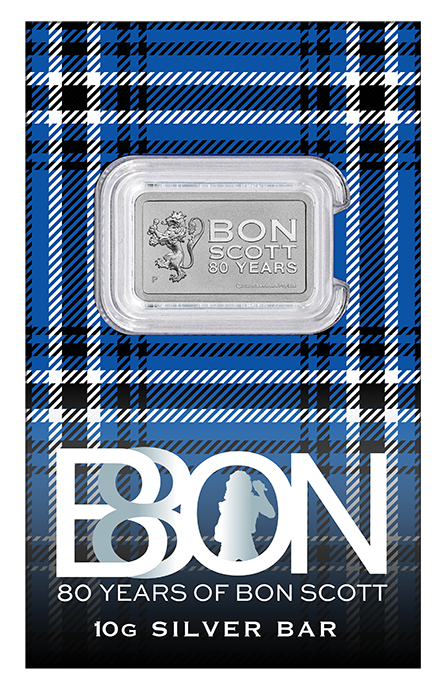 2026 Perth Mint Bon Scott Gold & Silver Minted Bar Collection