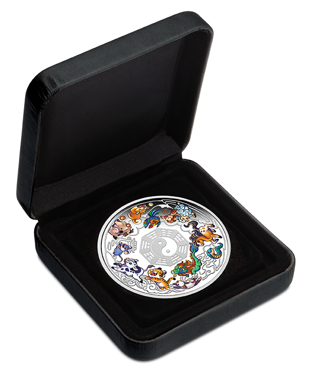 2026 Perth Mint Twelve Baby Lunar Animals 3oz Silver Coloured Proof Coin