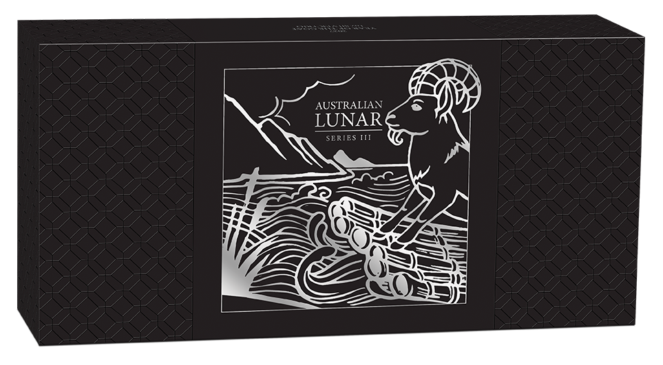 2027 Perth Mint Lunar Series III Goat 1oz Silver Trio Set