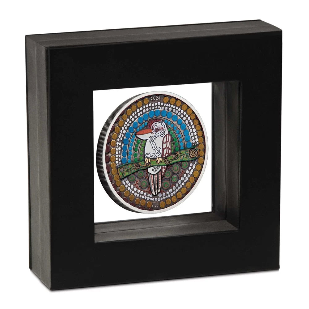 2024 Perth Mint Kookaburra Kaa-Kaa 2oz Silver Antiqued Coloured Coin