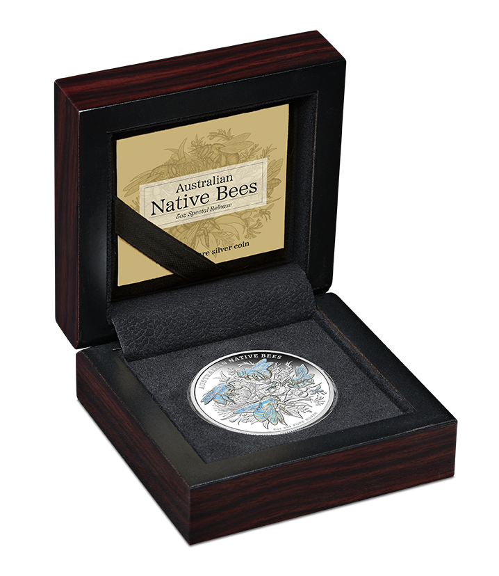2026 Niue Native Bees 5oz Silver Proof Hologram Coin Pre Order