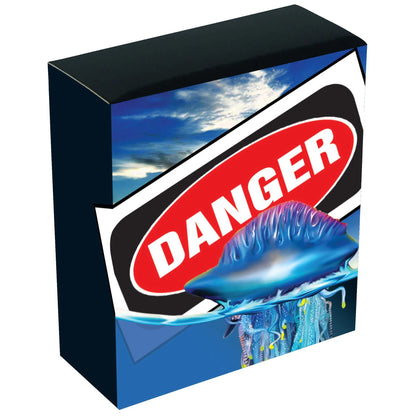 2024 Tuvalu Deadly & Dangerous Australia’s Bluebottle 1oz Silver Proof Coloured Coin