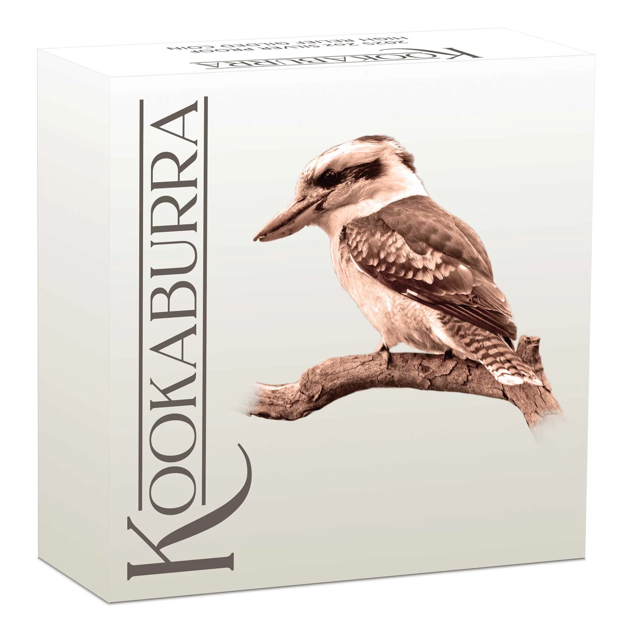 2025 Perth Mint Kookaburra 2oz Silver Proof High Relief Gilded Coin