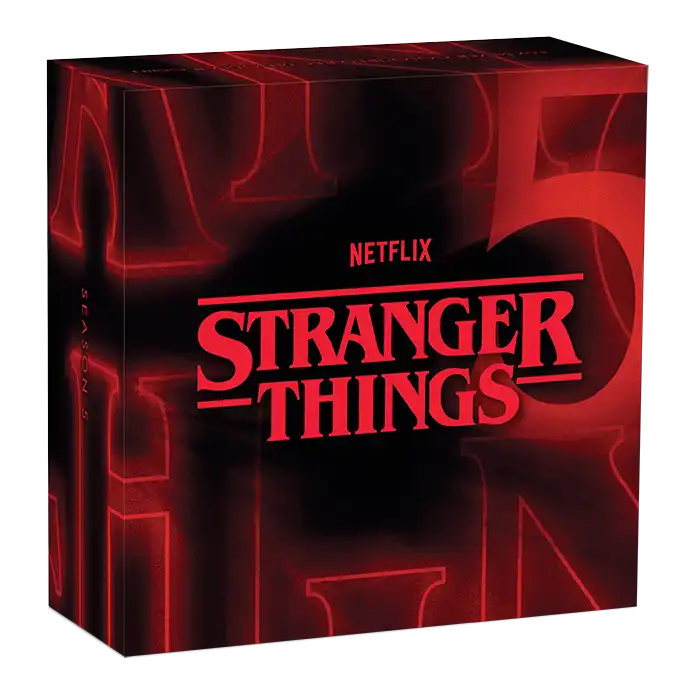 2026 Perth Mint Stranger Things Season 5 1oz Silver Coloured  Rectangular Bar