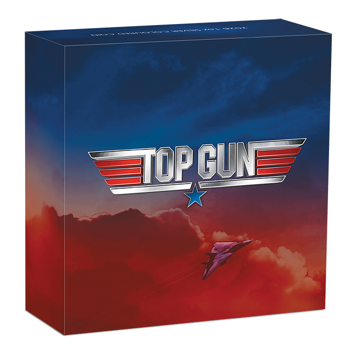 2026 Perth Mint Top Gun 40th Anniversary 1oz Silver Coloured Coin