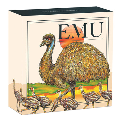 2026 Perth Mint Australian Emu 1oz Coloured Silver Coin Pre Order