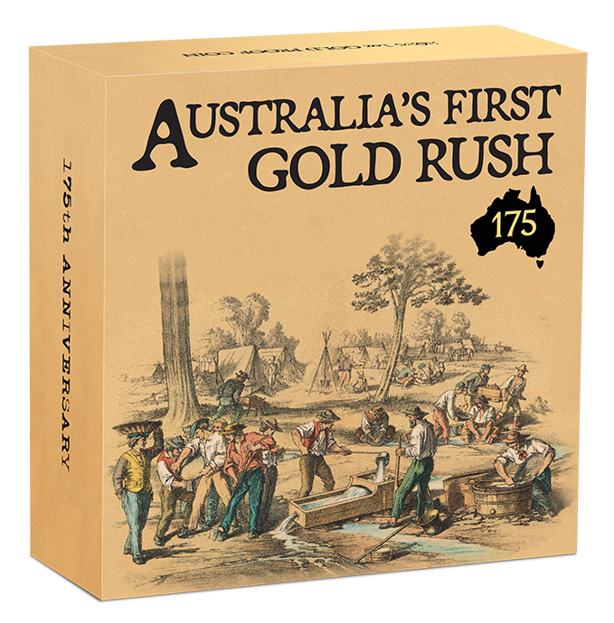 2026 Perth Mint Gold Rush 175th Anniversary 1oz Gold Proof Coin