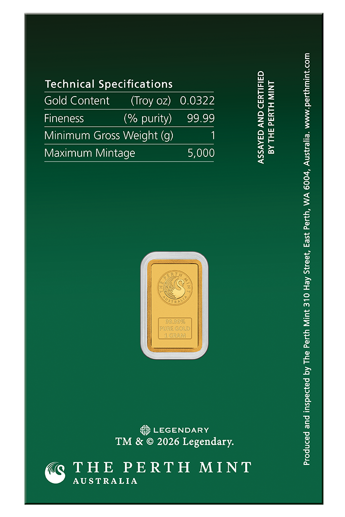 2026 Perth Mint Dune Atreides Gold & Silver 2 Bar Collection