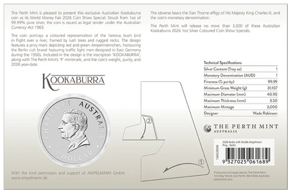 2026 Perth Mint Special Australian Kookaburra 1oz Silver Coloured Coin