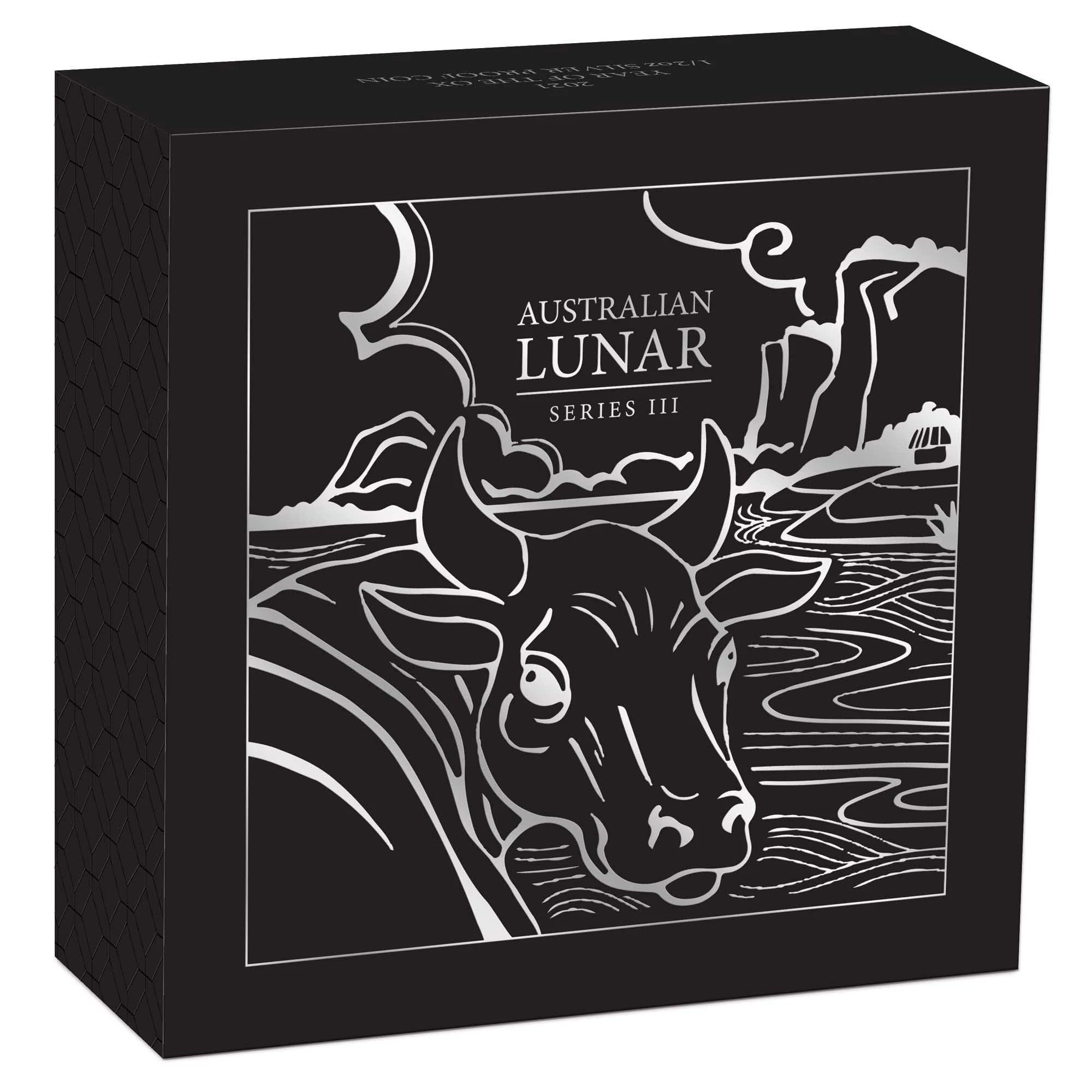 2021 Perth Mint Lunar Ox 1/2oz Silver Proof Coin