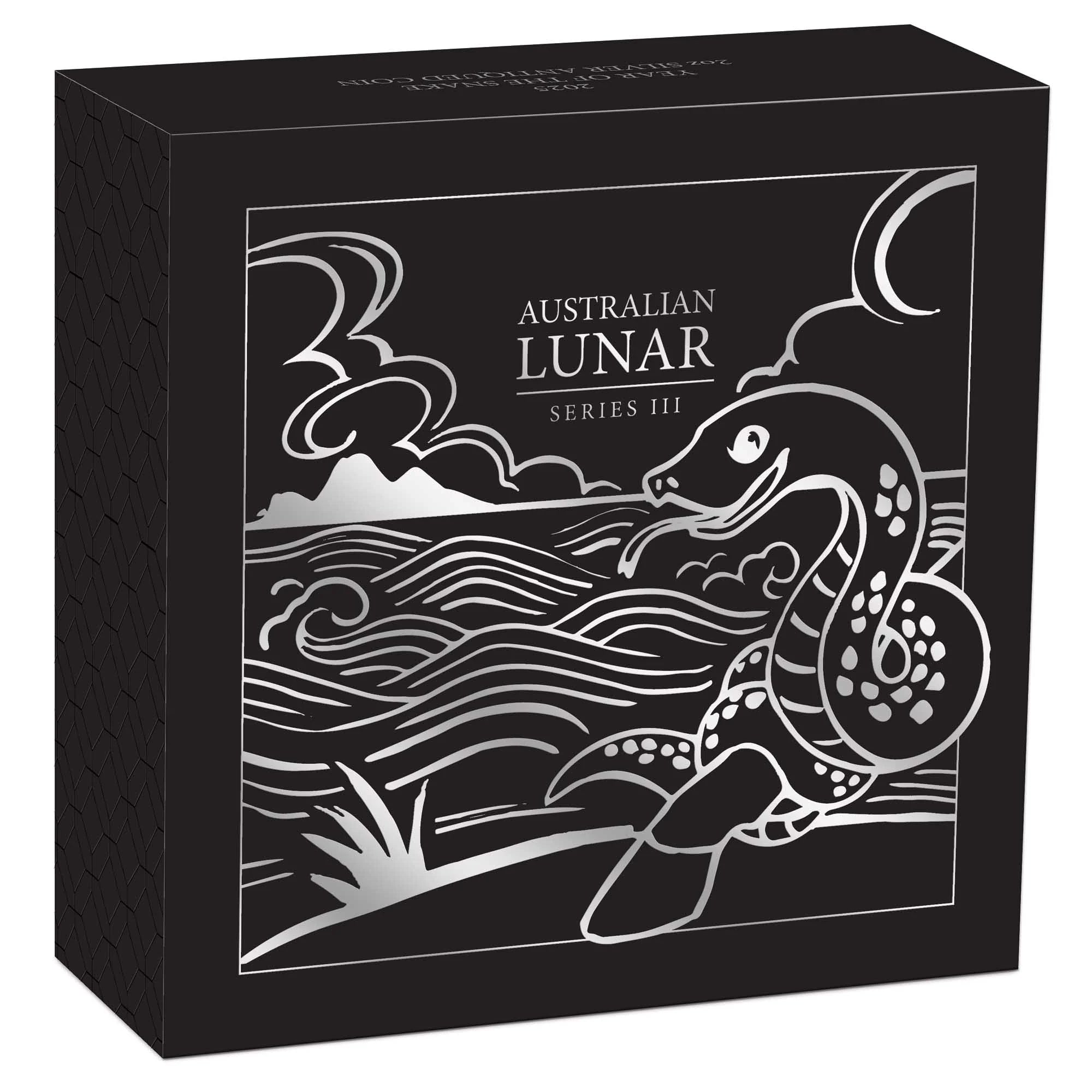2025 Perth Mint Lunar Snake 2oz Silver Antiqued Coin