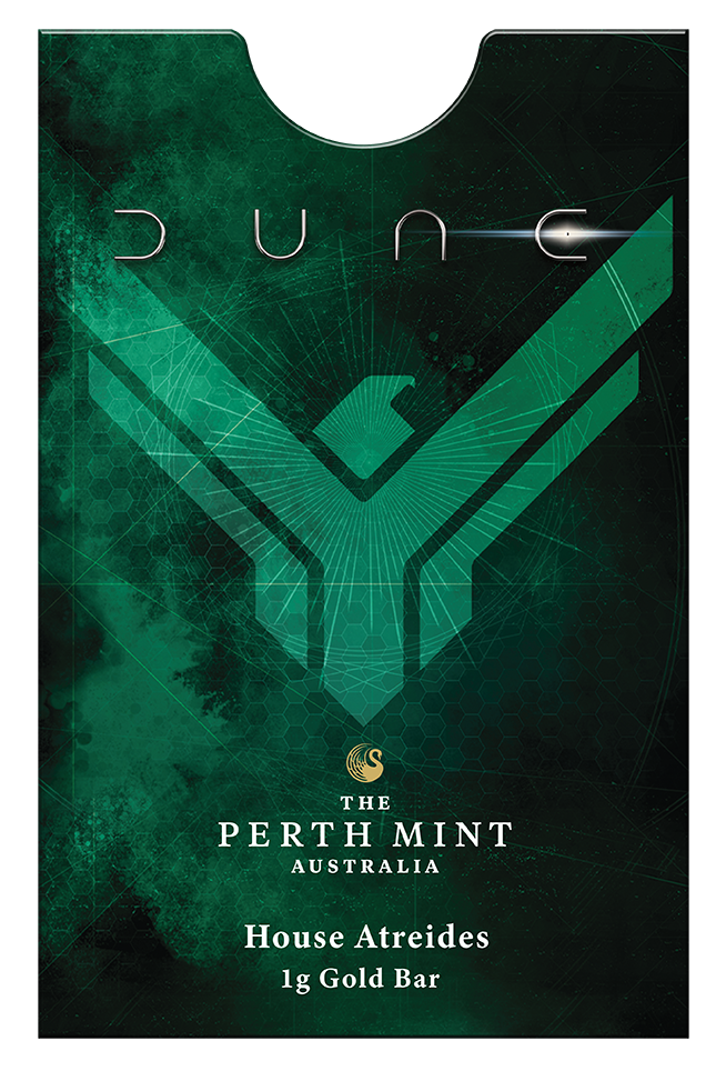 2026 Perth Mint Dune 1g Gold Minted 3 Bar Collection