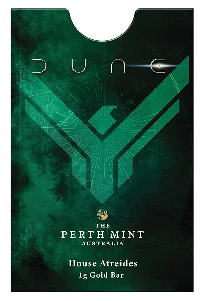 2026 Perth Mint Dune House Atreides 1g Gold Minted Bar