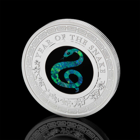 2025 Perth Mint Opal Lunar Snake 1oz Silver Proof Coin