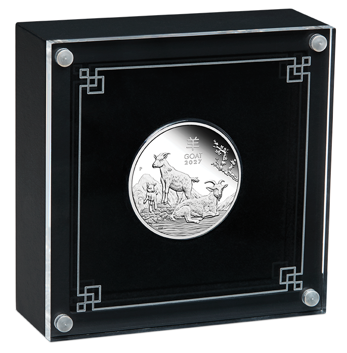 2027 Perth Mint Lunar Year of the Goat 1/2oz Silver Proof Coin