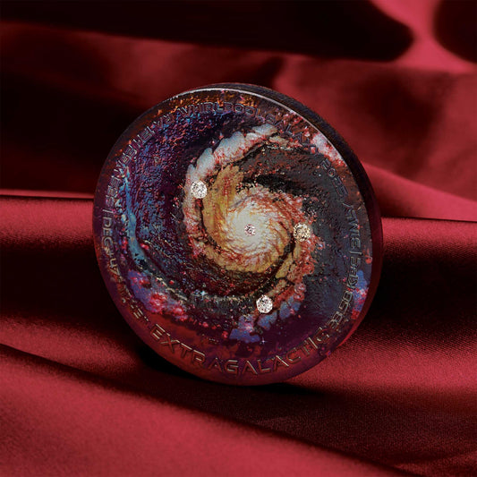 2025 Perth Mint Extragalactic 5oz Silver Patinaed Coloured Coin with Diamonds