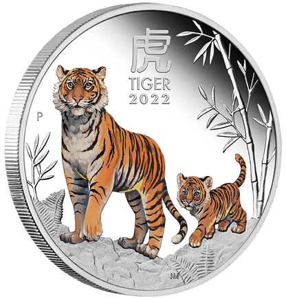 2022 Perth Mint Lunar Tiger 1oz Silver Trio Coin Set