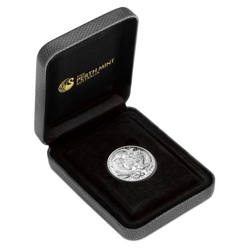 2019 Perth Mint Dragon & Tiger 1oz Silver Proof Coin