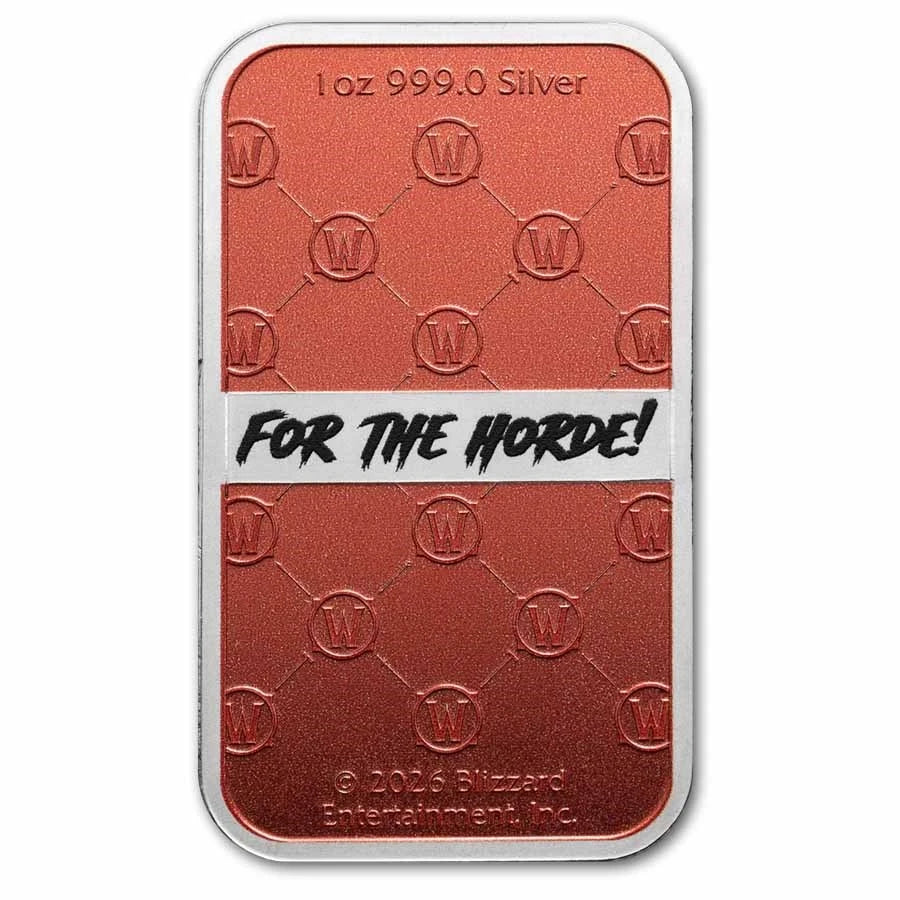 2026 PAMP World of Warcraft Horde 1oz Silver Proof Bar