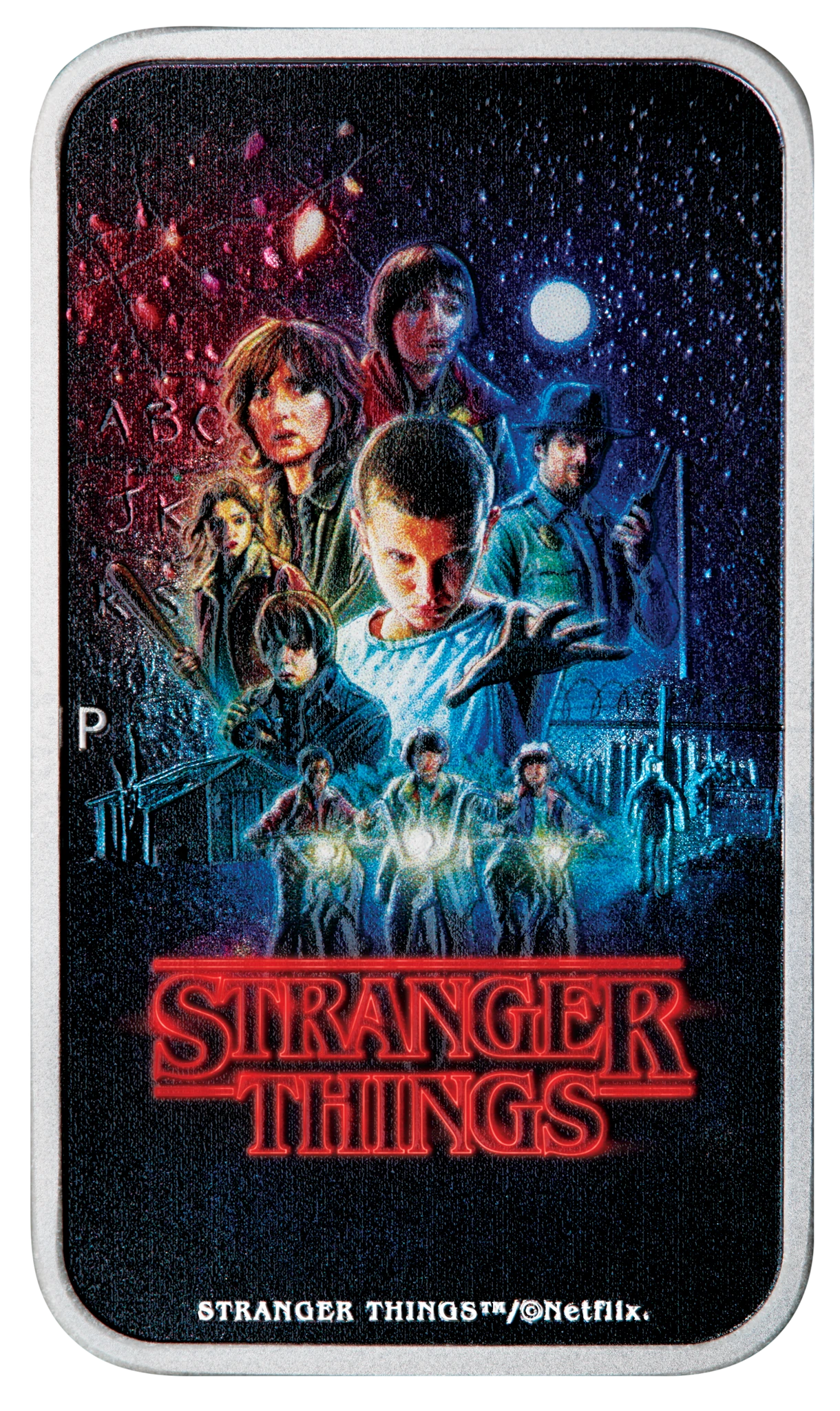 2026 PerthMint Stranger Things - Season 1 1oz Silver Coloured Rectangular Coin