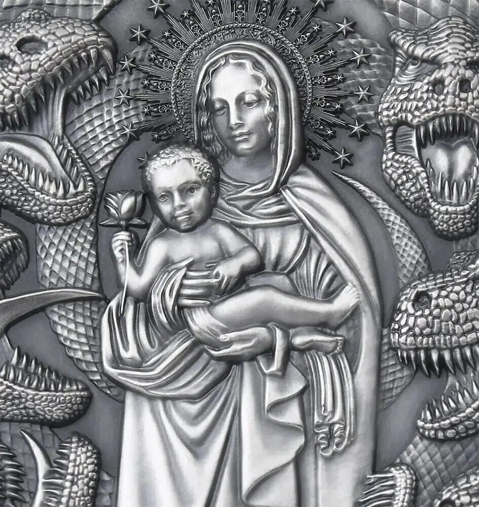 2021 Lady and the Dragon Apocalypse 3oz Silver Coin