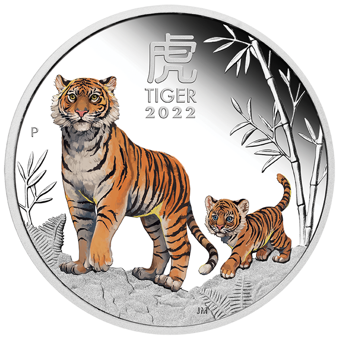 2022 Perth Mint Lunar Tiger 1oz Silver Trio Coin Set