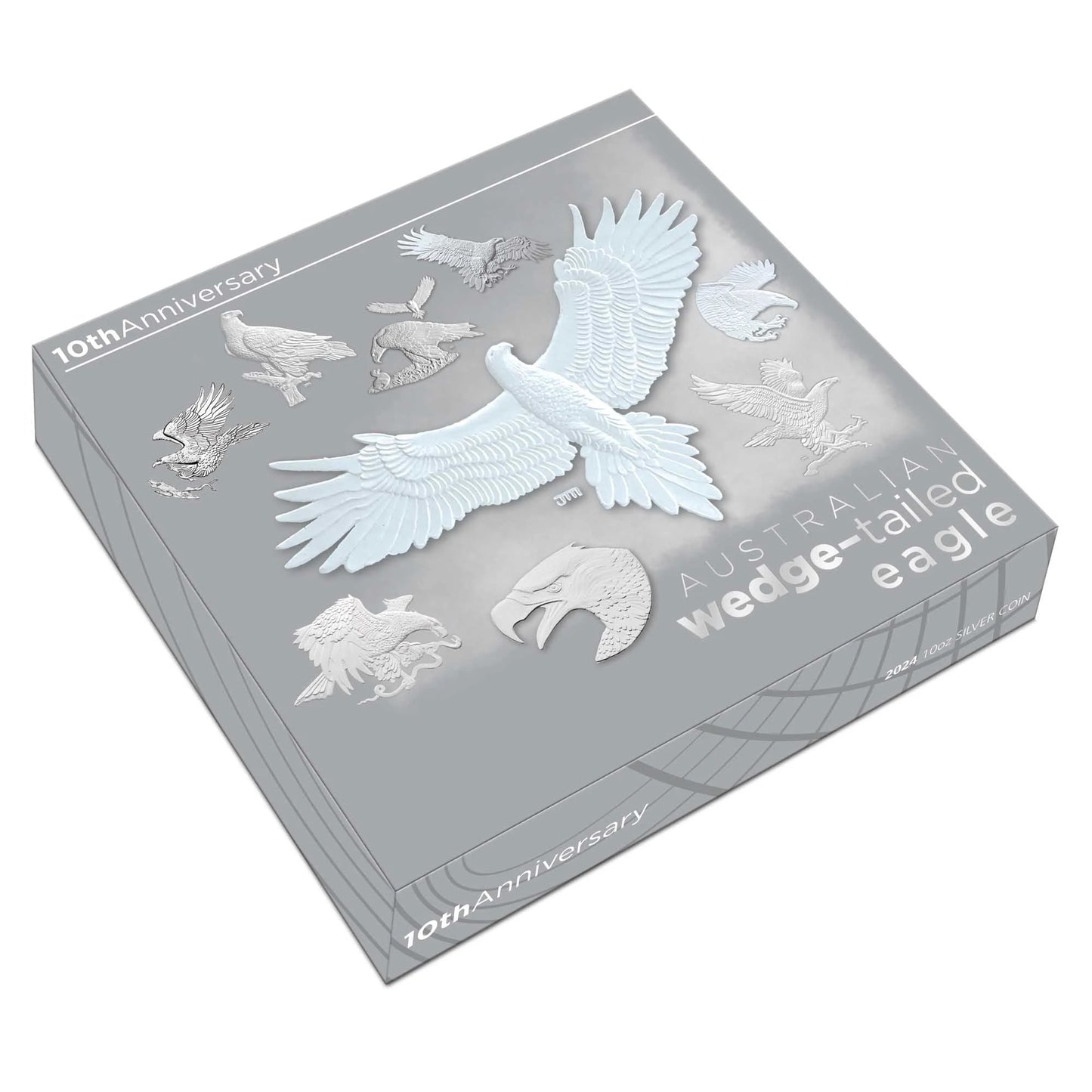 2024 Perth Mint Wedge-Tailed Eagle 10th Anniversary 10oz Silver Proof Coin