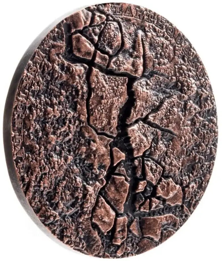 2017 Earthquake Cataclysms High Relief 1oz Silver Coin