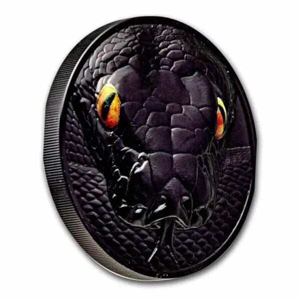 2022 Python Hunters by Night Obsidian Black 2oz Proof Silver Coin