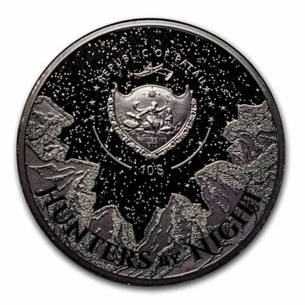 2022 Python Hunters by Night Obsidian Black 2oz Proof Silver Coin